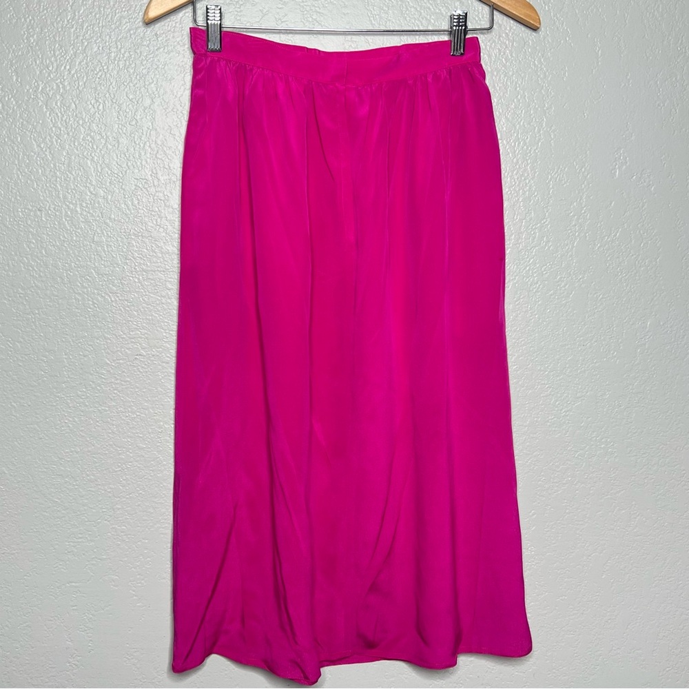 Vintage Dorman Silk pink Skirt sz M